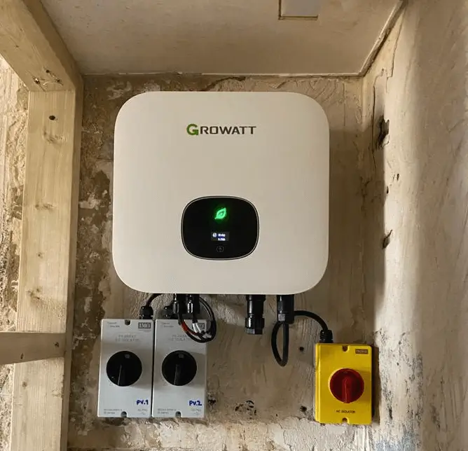 Growatt solar inverter installation